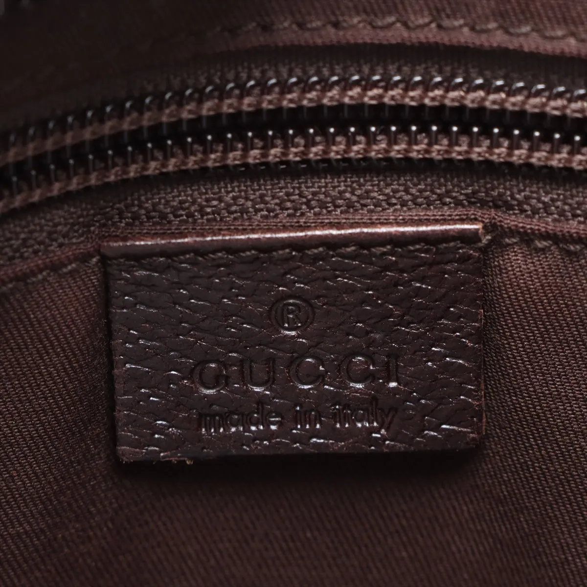 Gucci GG Canvas Leather Shoulder Bag Crossbody Brown — view 8