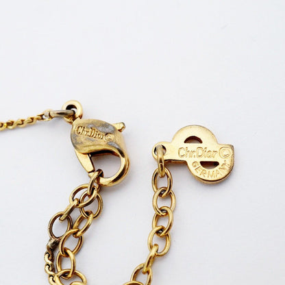 Dior Necklace Logo Oval Gold Plated — view 5