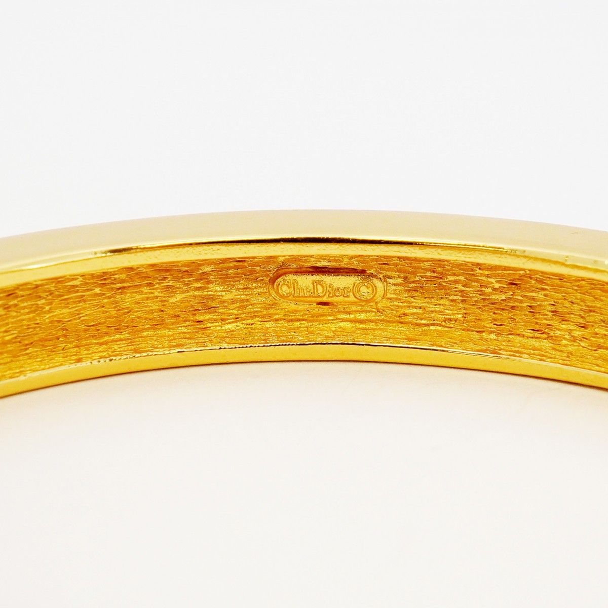 Dior Bangle CD Logo Gold Plated Bracelet — view 5