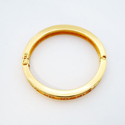 Dior Bangle CD Logo Gold Plated Bracelet — view 3