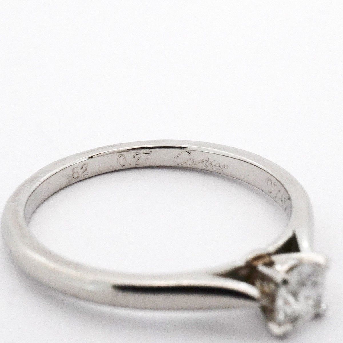 Cartier Ring Solitaire Platinum Diamond — view 5