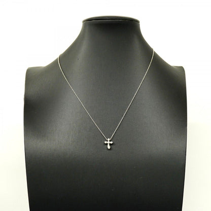 Tiffany & Co Necklace Small Cross Platinum Diamond — view 6