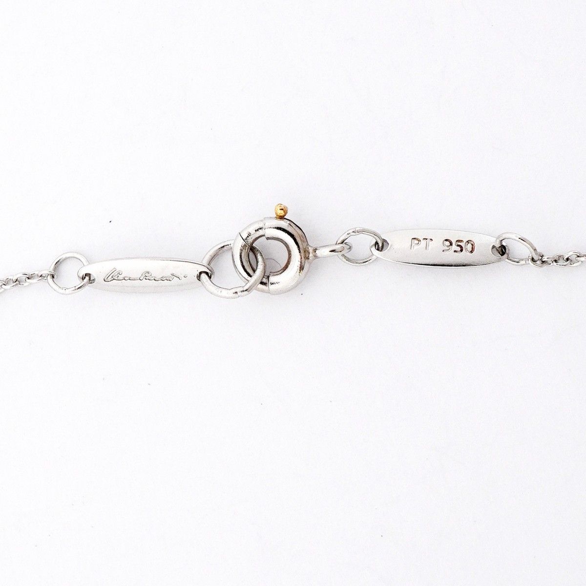 Tiffany & Co Necklace Small Cross Platinum Diamond — view 5
