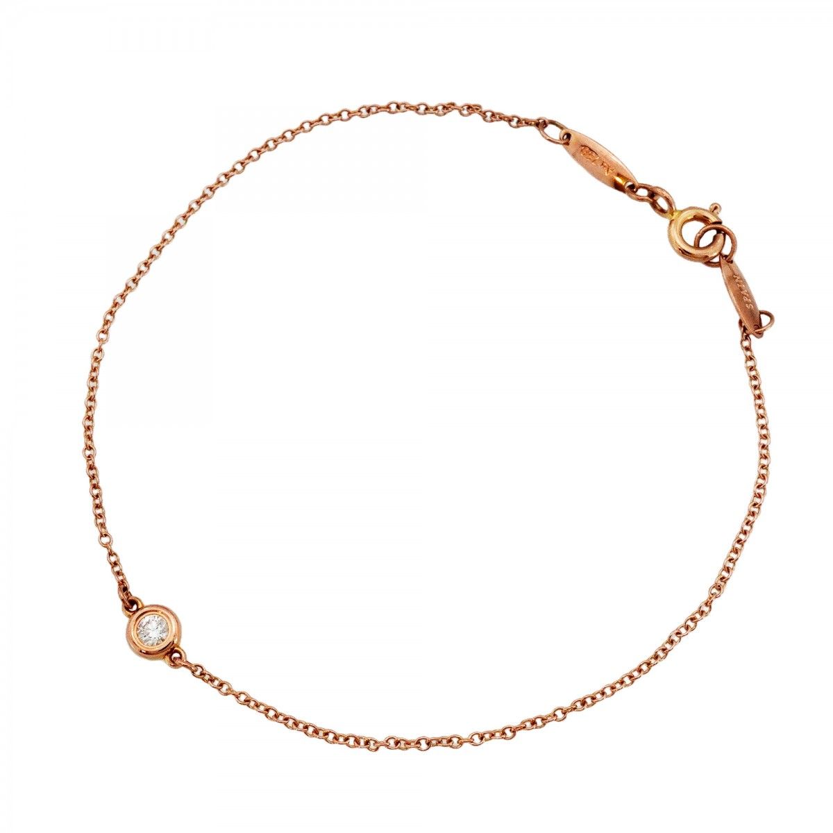 Tiffany & Co Bracelet by the Yard 18k Pink Gold Diamond