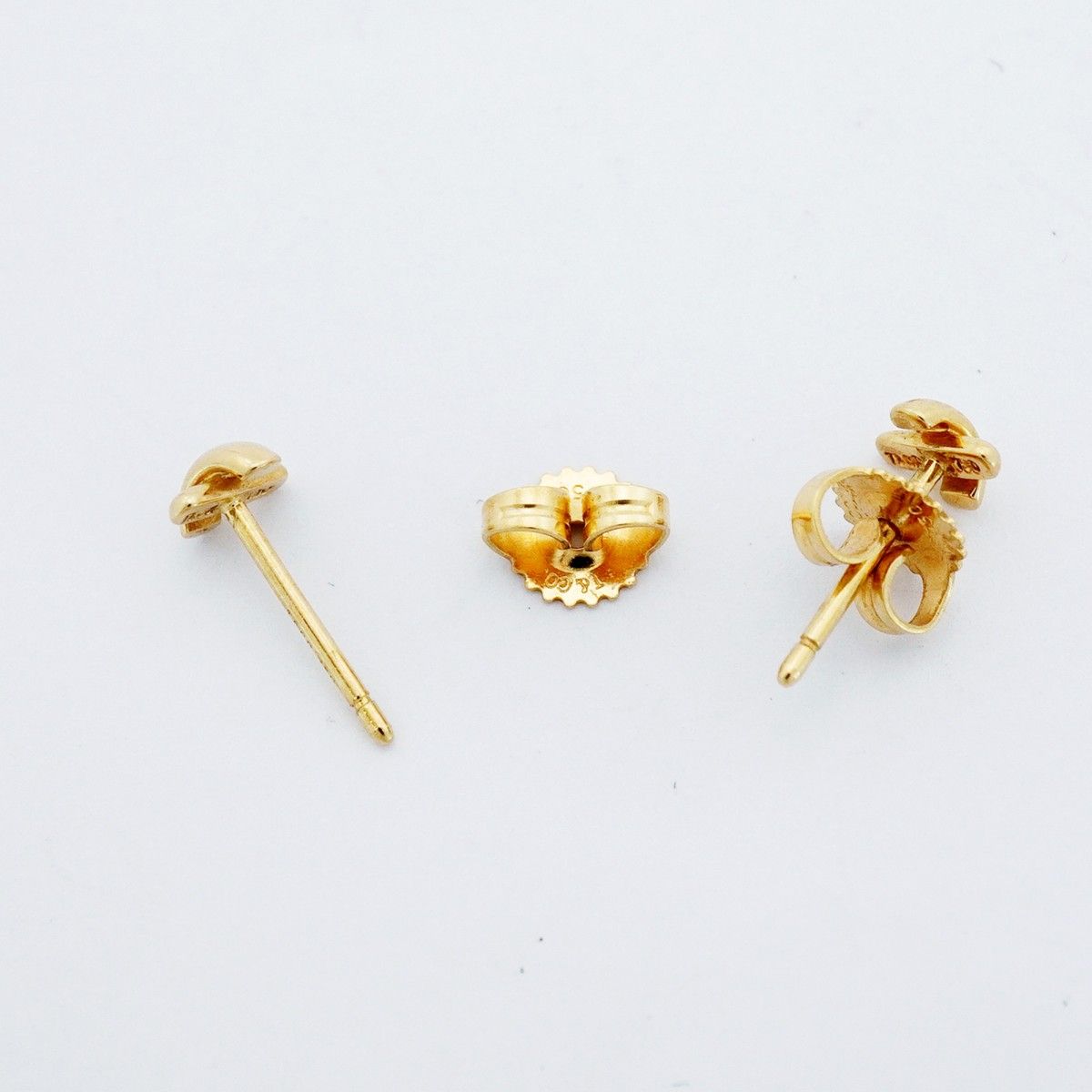 Tiffany & Co Earrings Cross Stitch 18k Yellow Gold — view 3