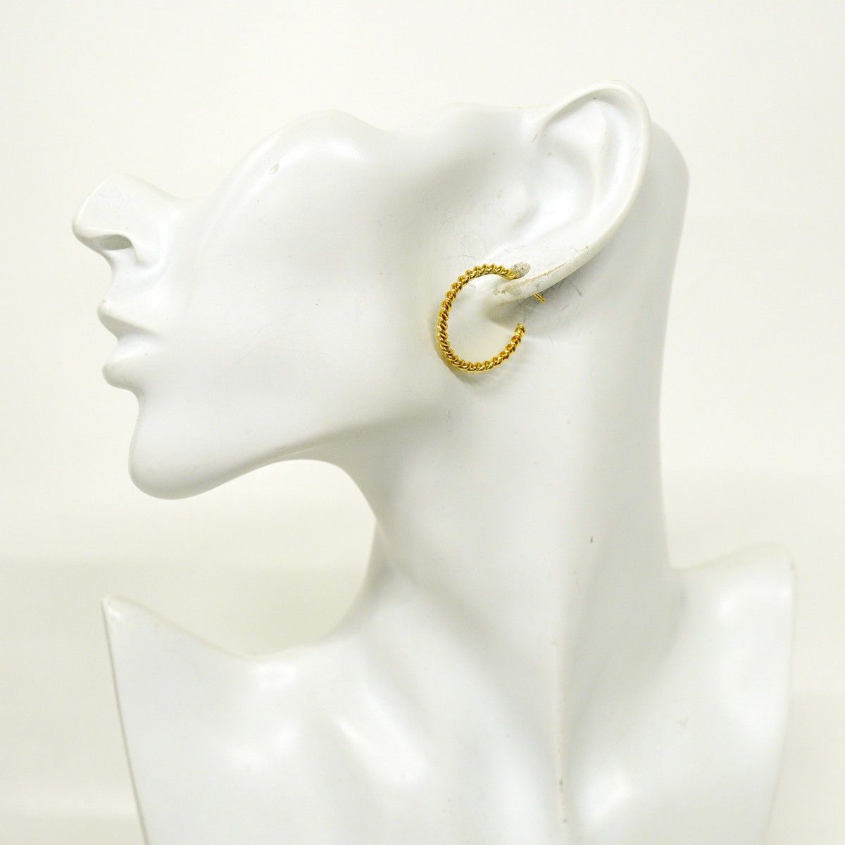 Tiffany & Co Earrings Twist Hoop 18k Yellow Gold — view 6