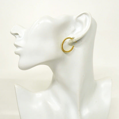 Tiffany & Co Earrings Twist Hoop 18k Yellow Gold — view 6
