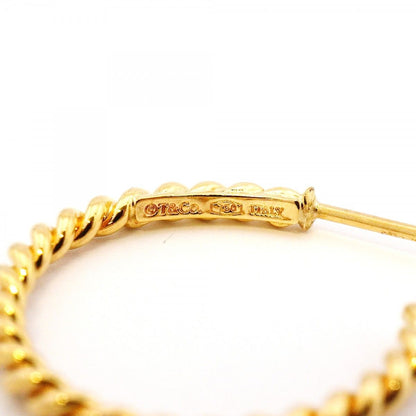 Tiffany & Co Earrings Twist Hoop 18k Yellow Gold — view 4