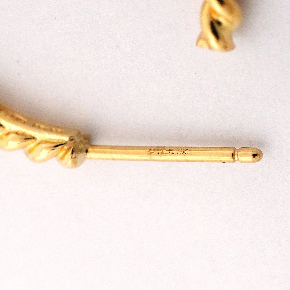 Tiffany & Co Earrings Twist Hoop 18k Yellow Gold — view 5