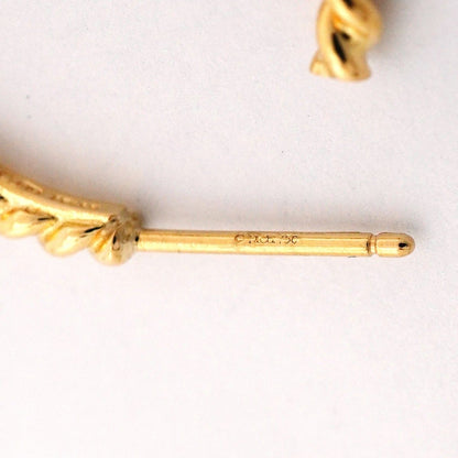 Tiffany & Co Earrings Twist Hoop 18k Yellow Gold — view 5