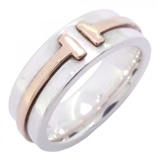 Tiffany & Co Ring Narrow 18k Pink Gold 925 Sterling Silver