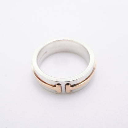 Tiffany & Co Ring Narrow 18k Pink Gold 925 Sterling Silver — view 3