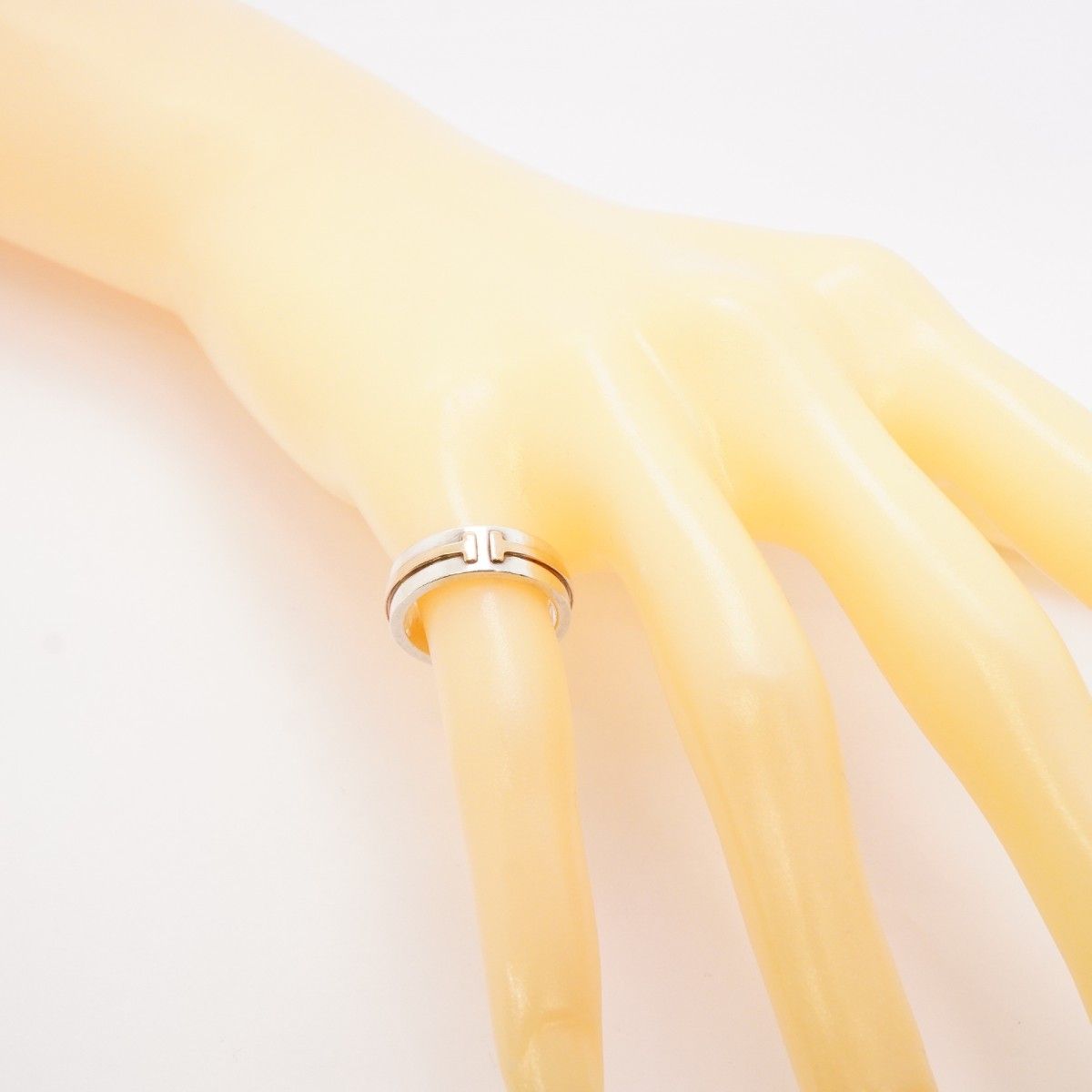 Tiffany & Co Ring Narrow 18k Pink Gold 925 Sterling Silver — view 6