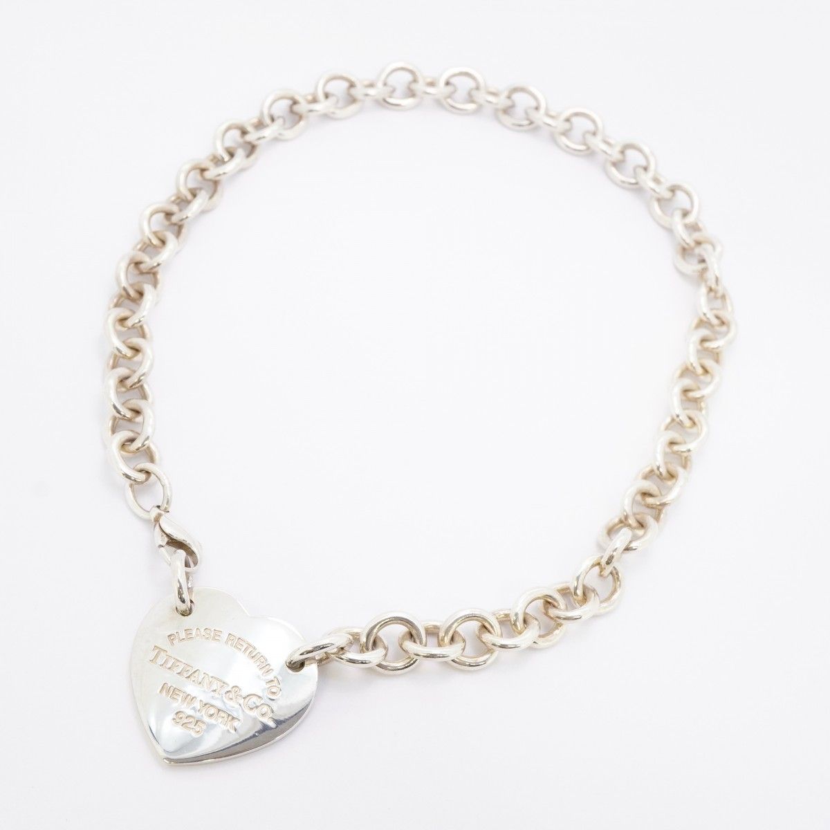 Tiffany & Co Choker Return Heart 925 Sterling Silver Necklace — view 3