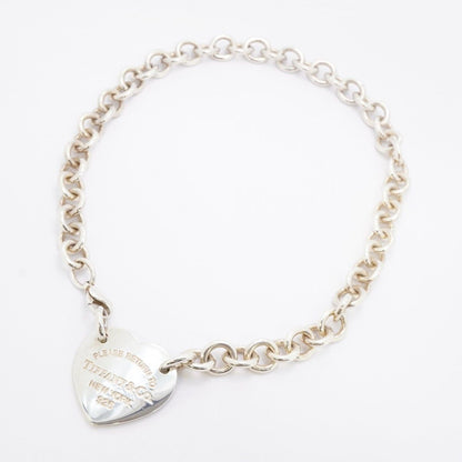 Tiffany & Co Choker Return Heart 925 Sterling Silver Necklace — view 3