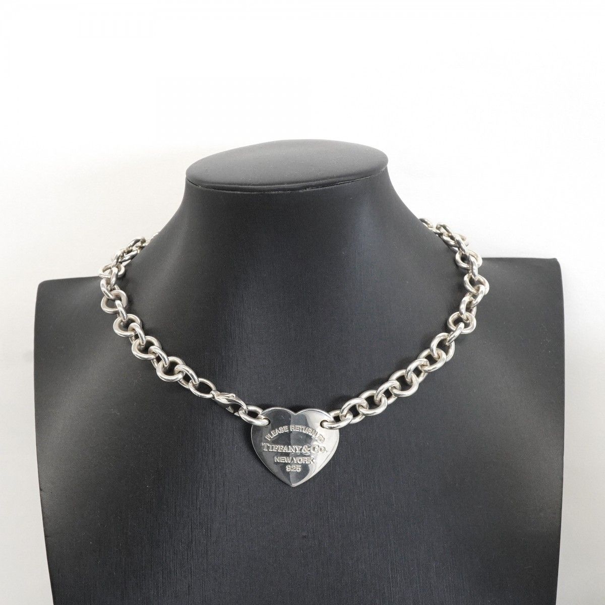 Tiffany & Co Choker Return Heart 925 Sterling Silver Necklace — view 7