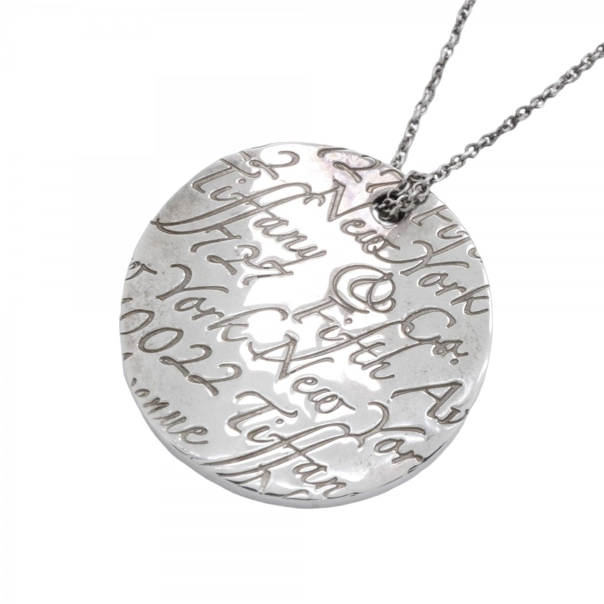 Tiffany & Co Necklace Notes Round 925 Sterling Silver