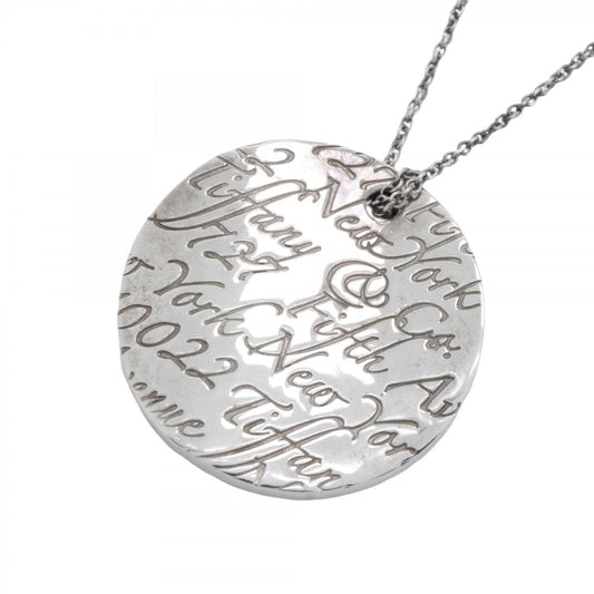Tiffany & Co Necklace Notes Round 925 Sterling Silver