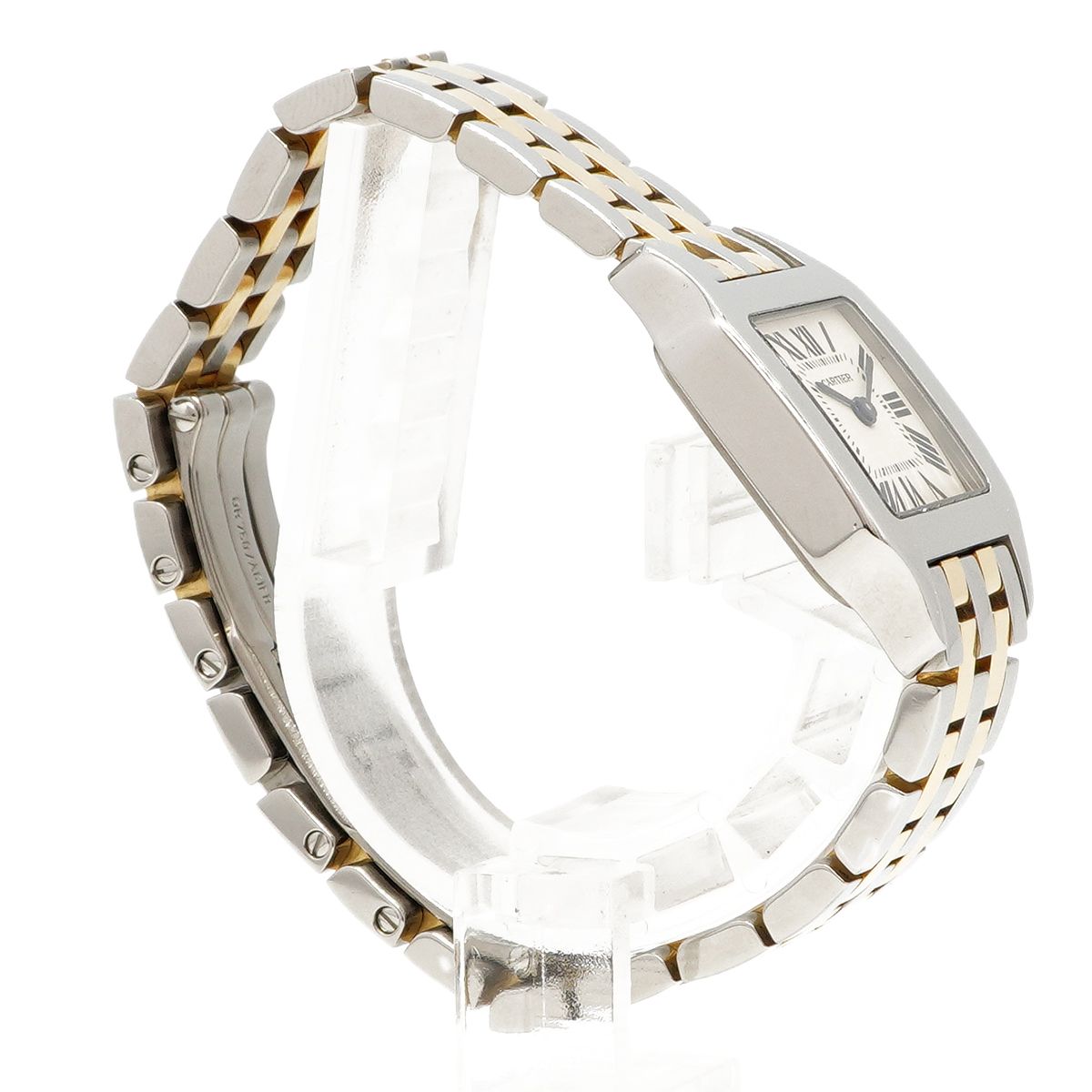 Cartier Santos SM White Dial Watch — view 3