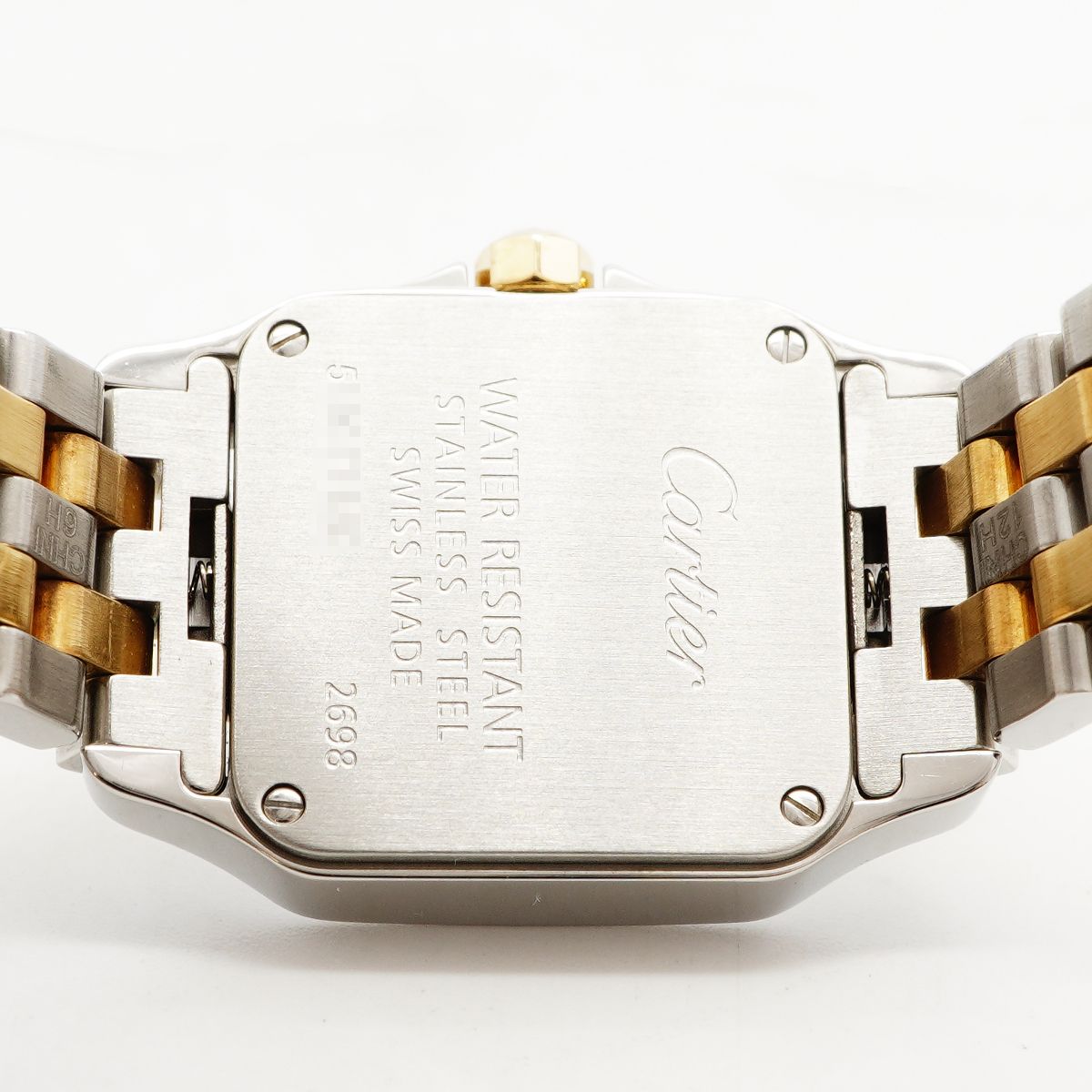 Cartier Santos SM White Dial Watch — view 5