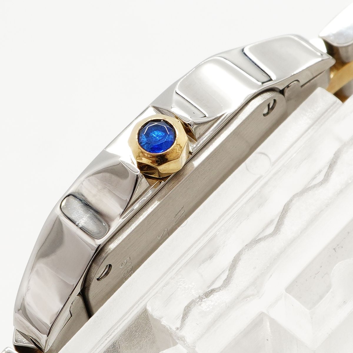 Cartier Santos SM White Dial Watch — view 9