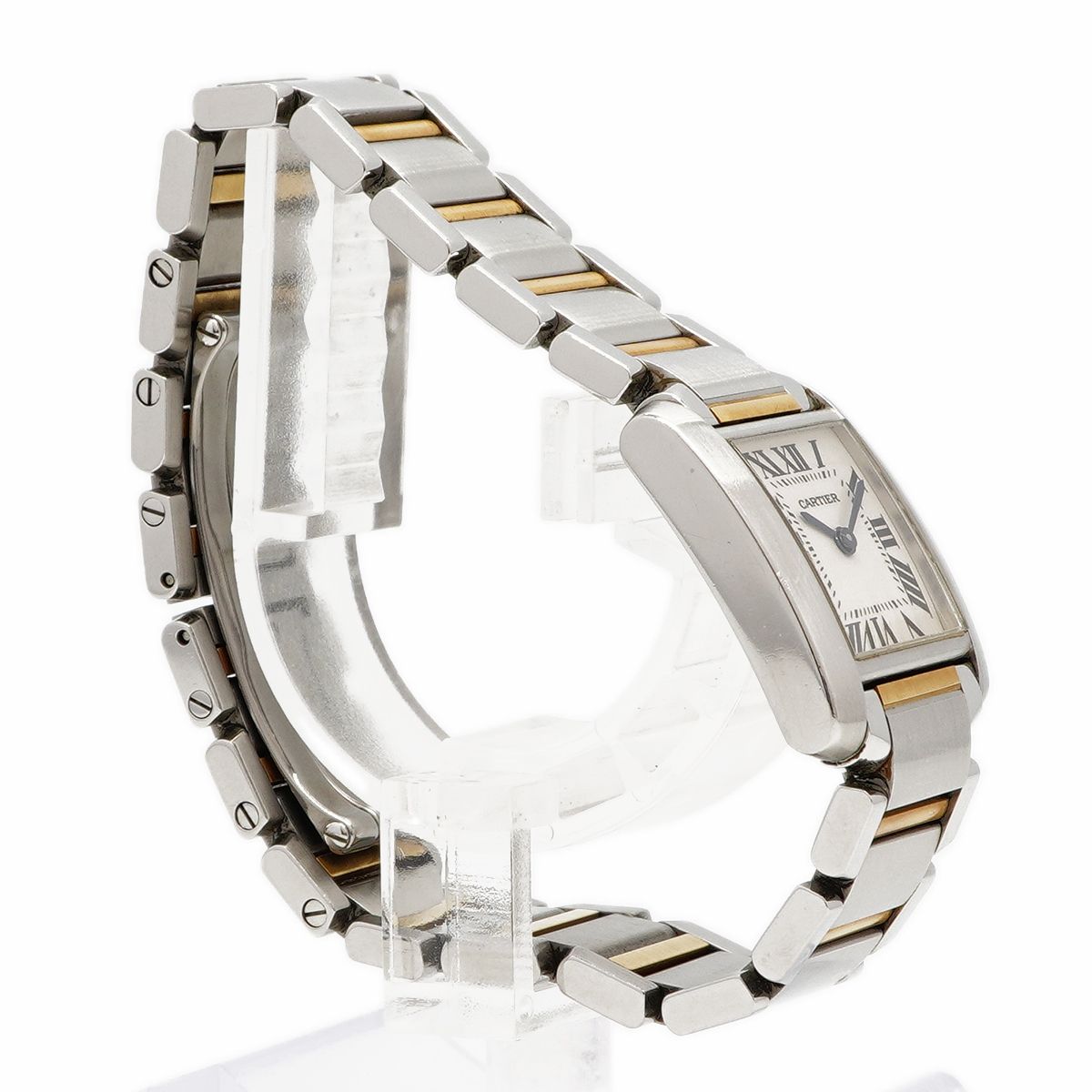 Cartier Tank Francaise SM White Dial Watch — view 3
