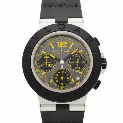 Bvlgari Aluminum Granz Lismo Gray Dial Watch
