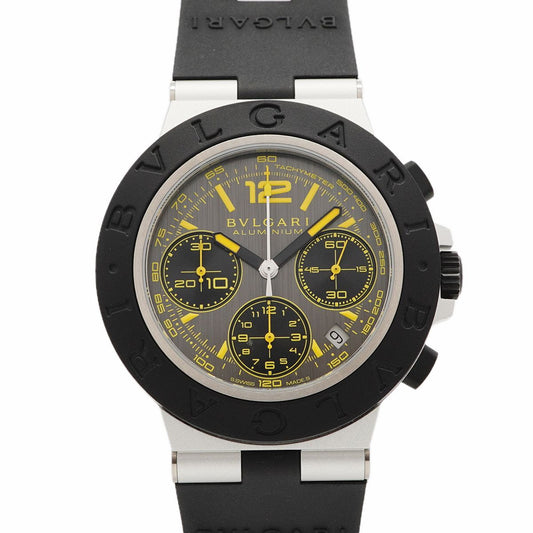 Bvlgari Aluminum Granz Lismo Gray Dial Watch