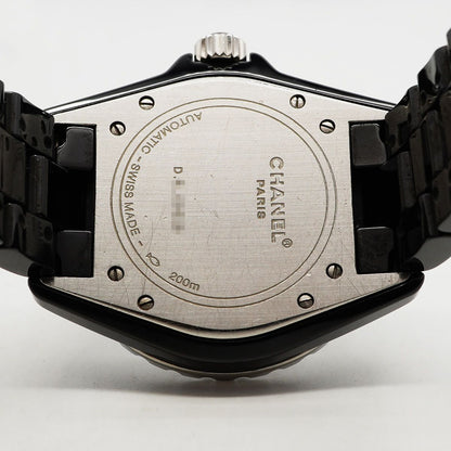 Chanel Diamond Black Dial Watch — view 5
