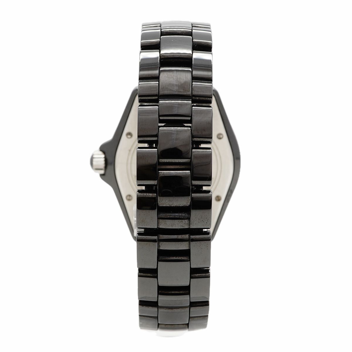 Chanel Diamond Black Dial Watch — view 8