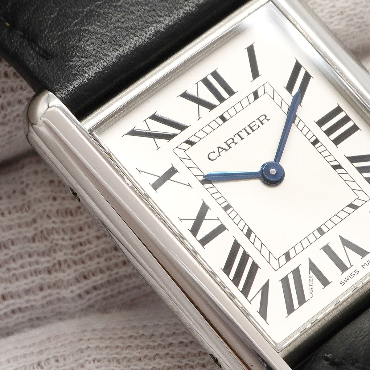 Cartier Tank Mast LM Silver Dial Watch — view 6