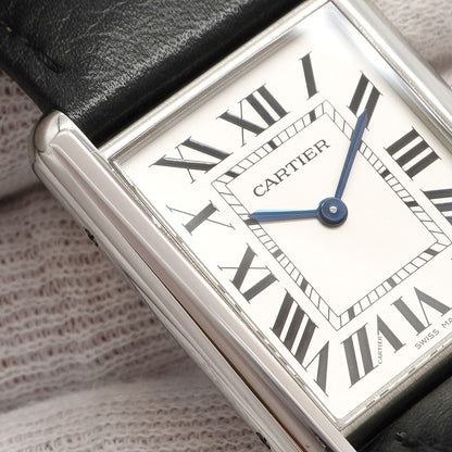 Cartier Tank Mast LM Silver Dial Watch — view 6