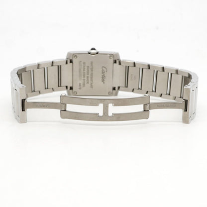 Cartier Tank Francaise SM Silver Dial Watch — view 4