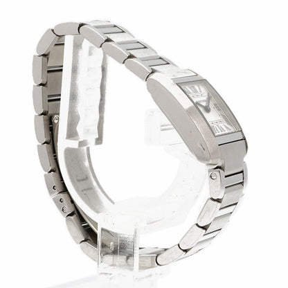 Cartier Tank Francaise SM Silver Dial Watch — view 3