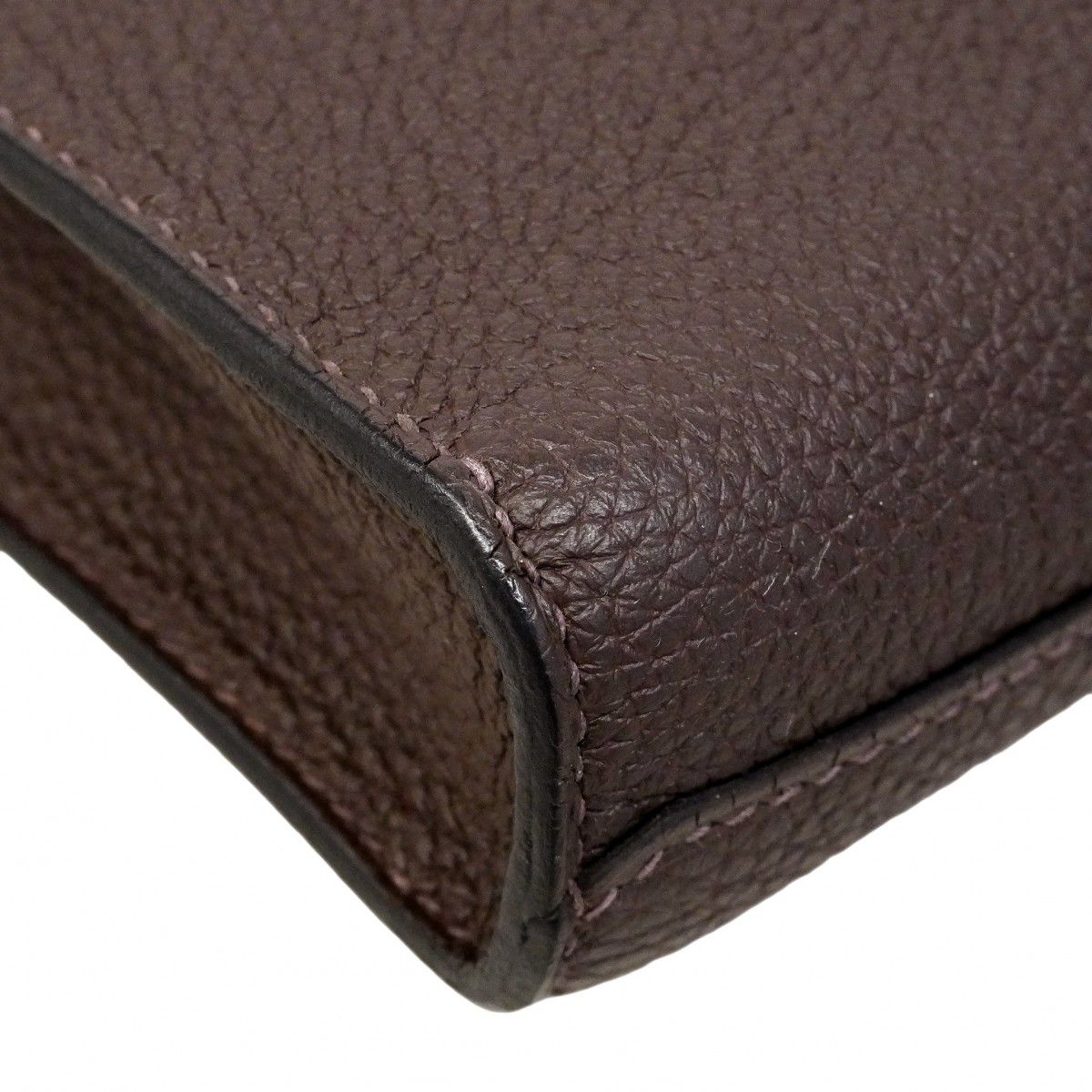Hermes Shoulder Bag Sac Depeches 29 Togo Cacao Silver — view 6