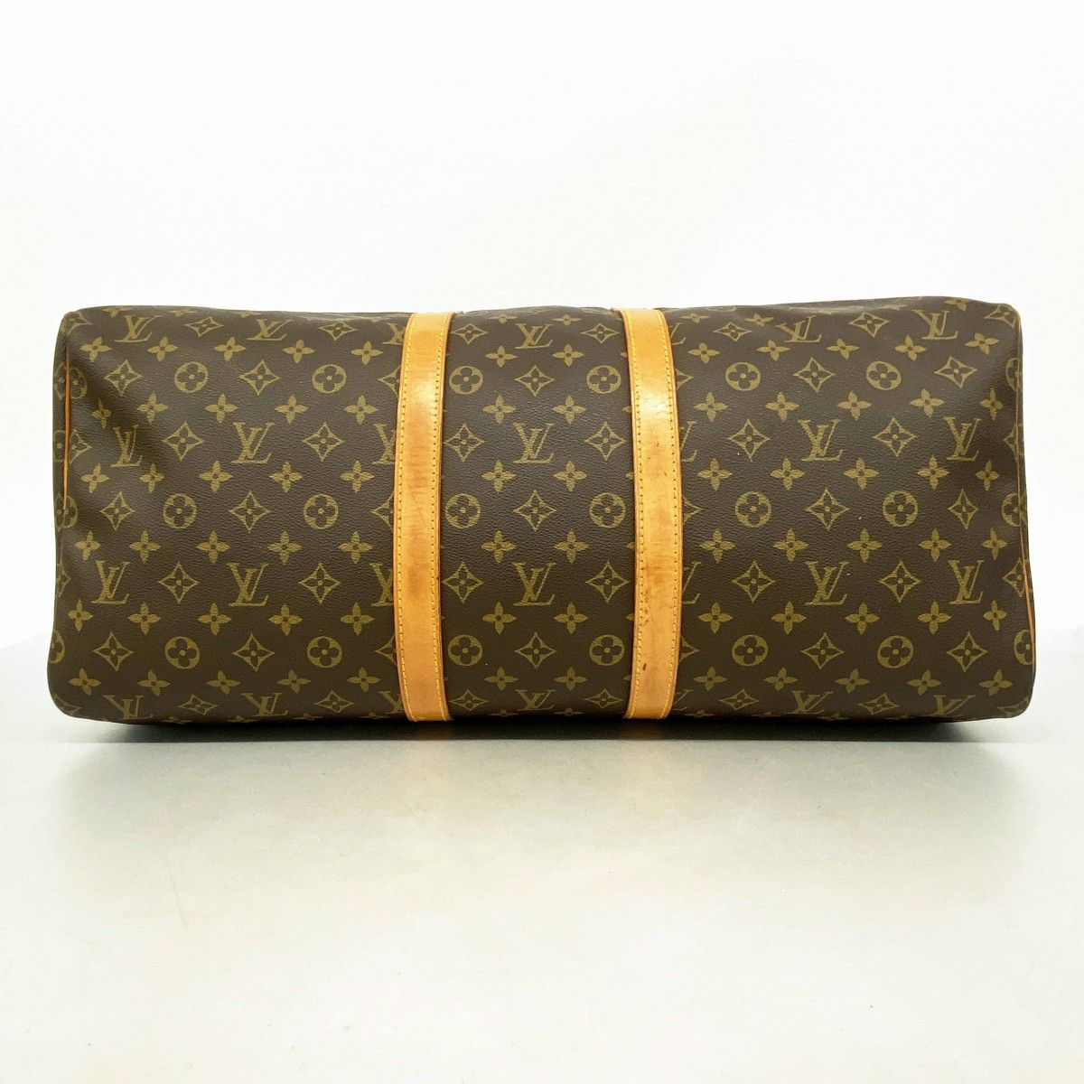Louis Vuitton Boston Bag Monogram Keepall 55 Brown — view 3