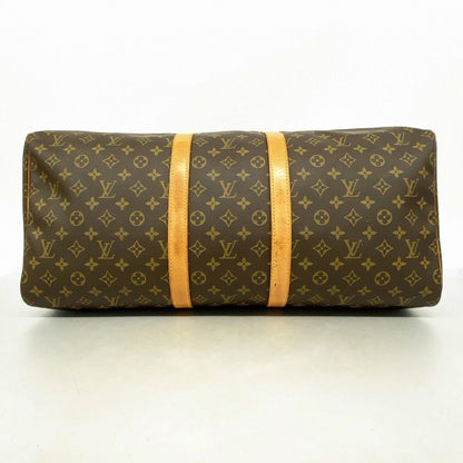 Louis Vuitton Boston Bag Monogram Keepall 55 Brown — view 3