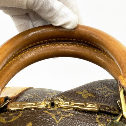 Louis Vuitton Boston Bag Monogram Keepall 55 Brown — view 8