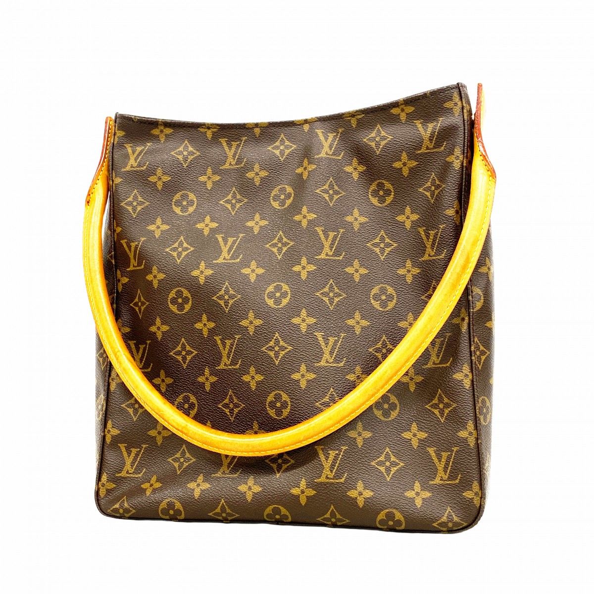 Louis Vuitton Shoulder Bag Monogram Looping GM Brown