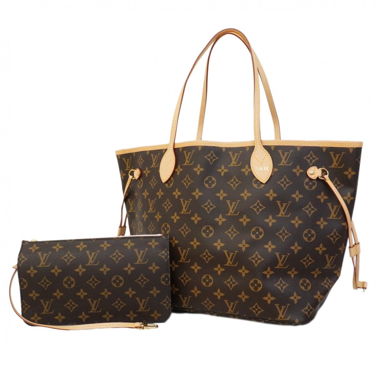 Louis Vuitton Tote Monogram Neverfull MM Rose Velours
