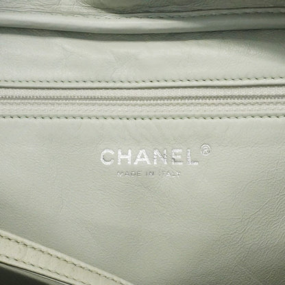 Chanel Shoulder Bag Quilted Lambskin Pale Green Silver — view 5