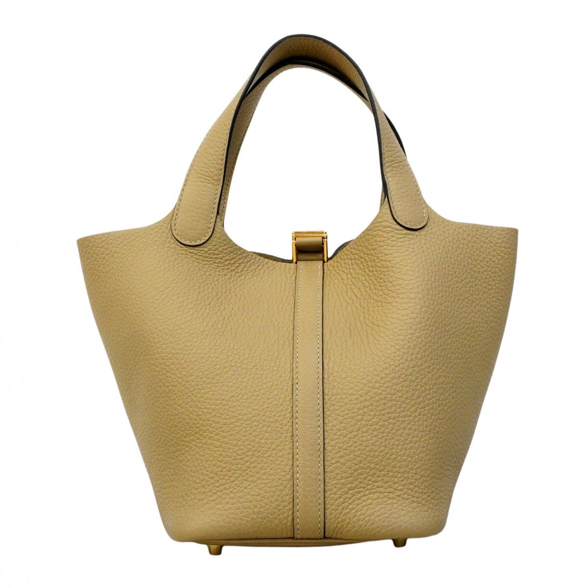 Hermes Handbag Picotin Lock PM Taurillon Noviyo Trench Gold — view 9