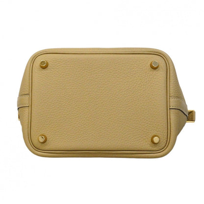 Hermes Handbag Picotin Lock PM Taurillon Noviyo Trench Gold — view 3