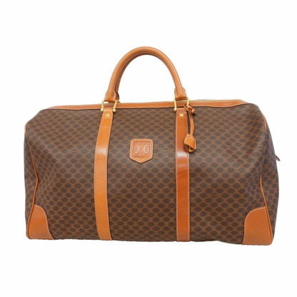 Celine Boston Bag Macadam Brown Gold