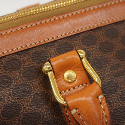 Celine Boston Bag Macadam Brown Gold — view 9