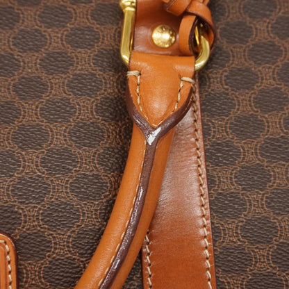 Celine Boston Bag Macadam Brown Gold — view 8