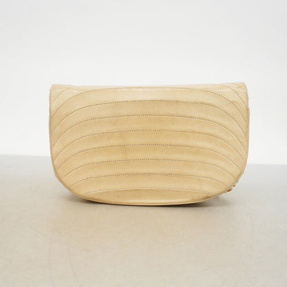 Chanel Shoulder Bag Lambskin Beige Gold — view 9