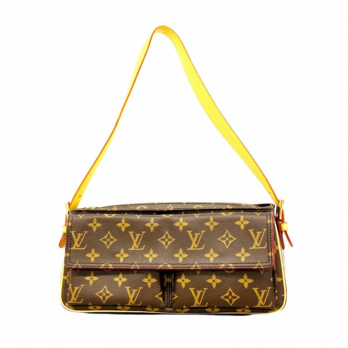 Louis Vuitton Shoulder Bag Monogram Viva Cite MM Brown