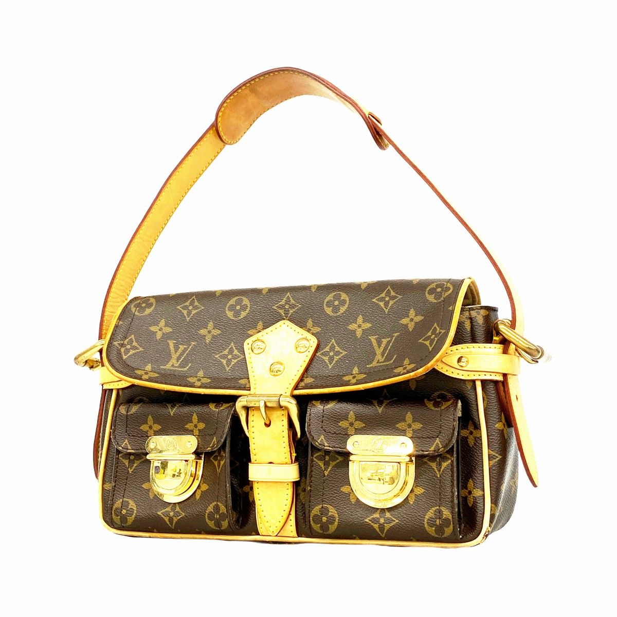 Louis Vuitton Shoulder Bag Monogram Hudson PM Brown