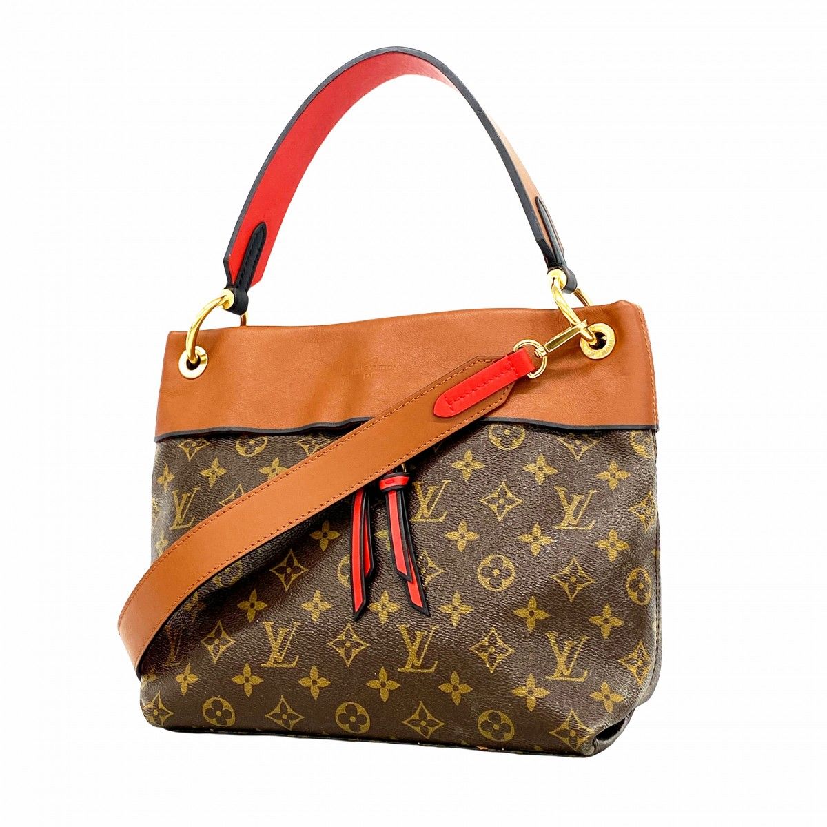 Louis Vuitton Handbag Monogram Tui Roulis Besace Camel 2-Way Bag